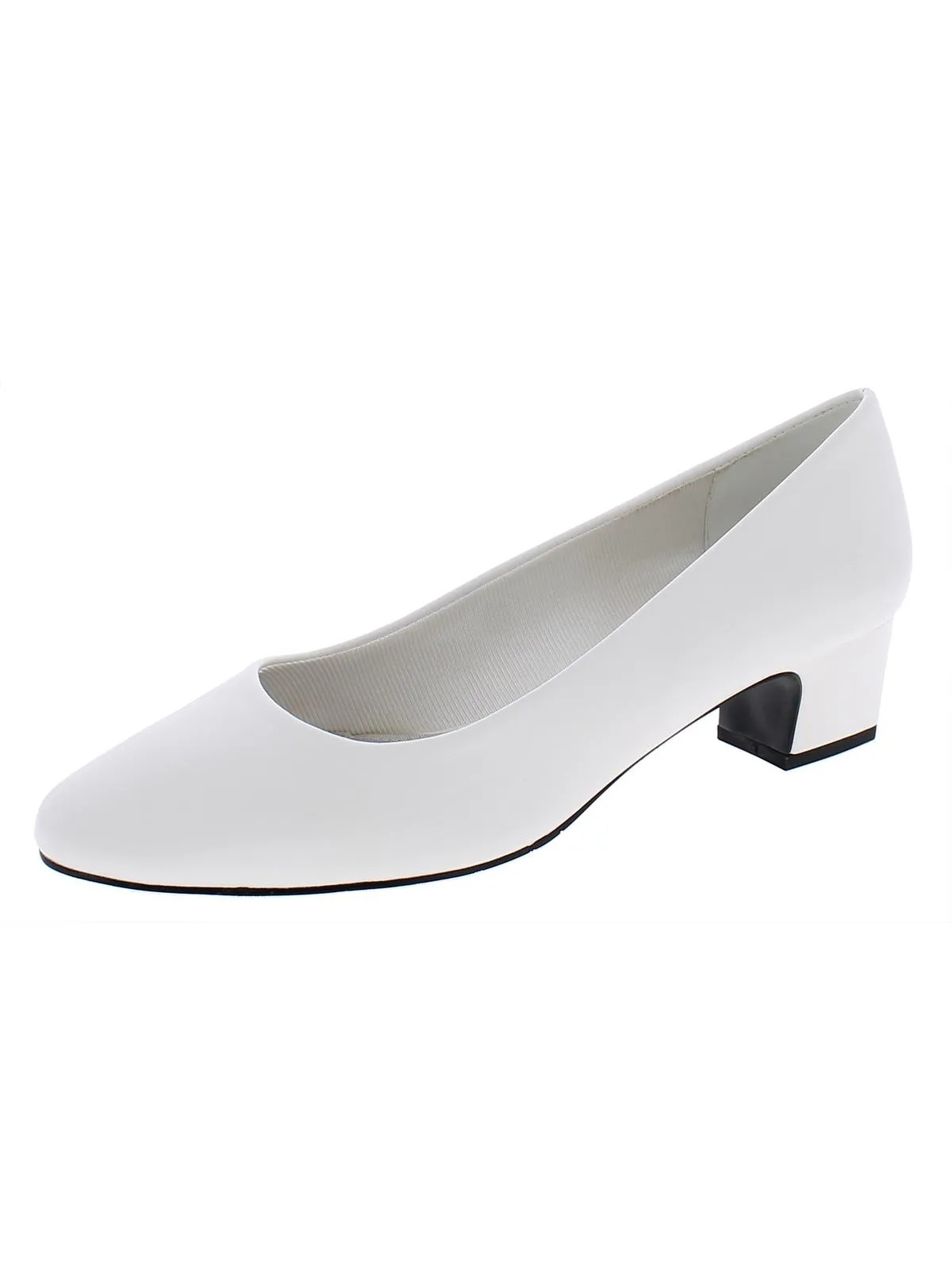 Prim Womens Faux Leather Slip On Pumps