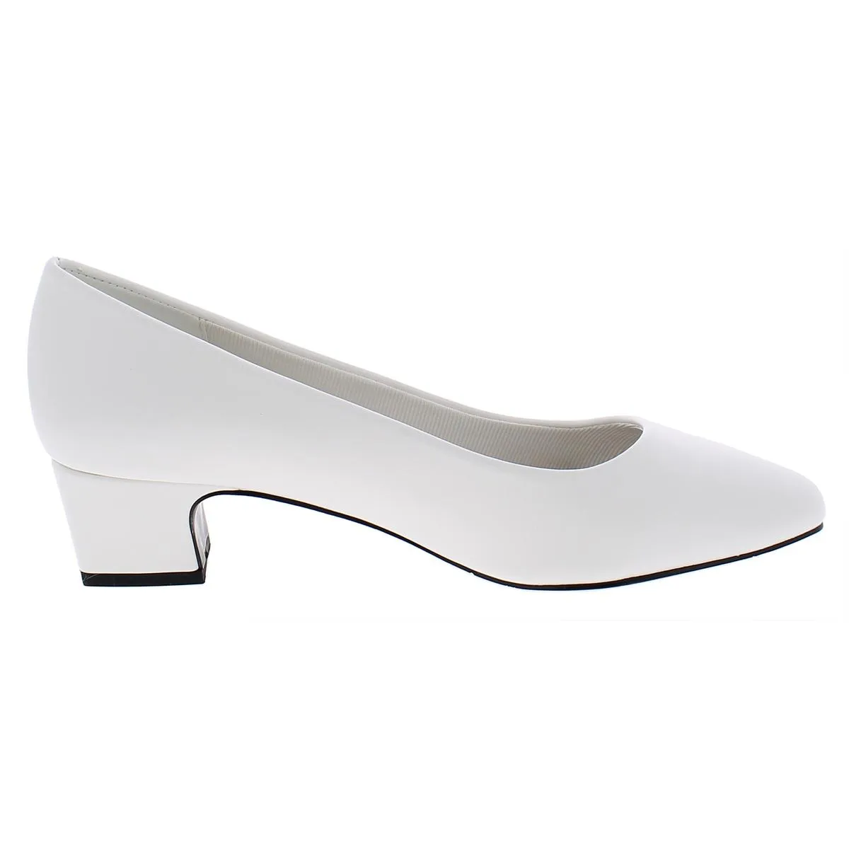 Prim Womens Faux Leather Slip On Pumps