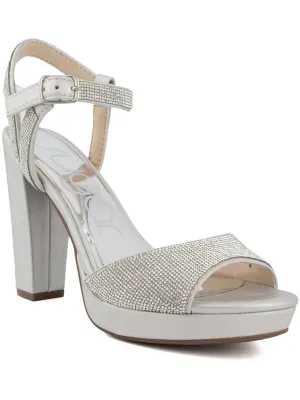 Prislla2 Womens Sling Back Open Toe Platform Heels