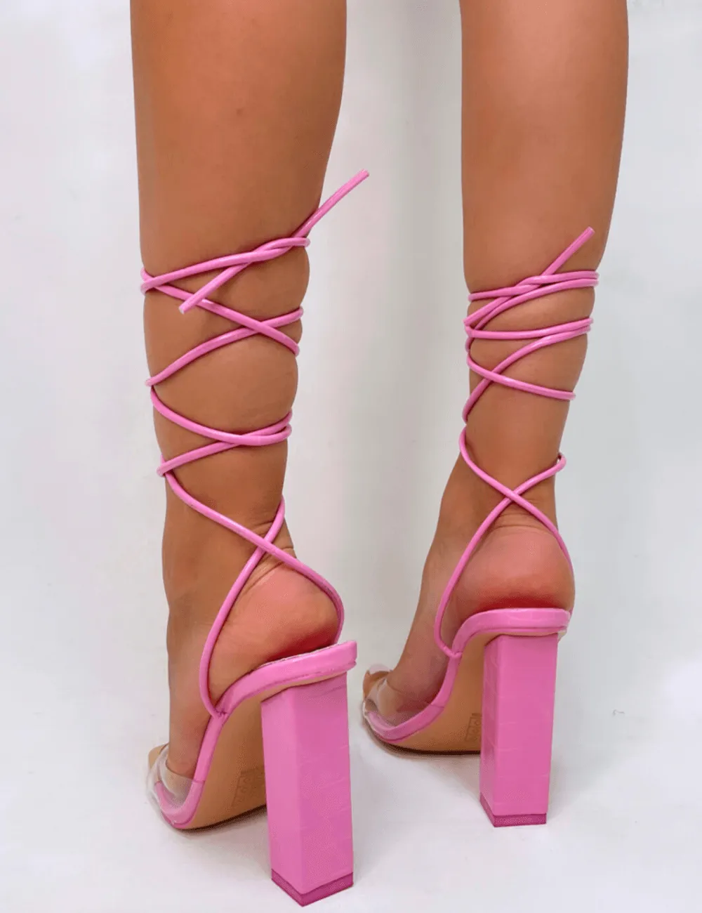 PUBLIC DESIRE - DATE NIGHT BUBBLEGUM PINK CROC PATENT