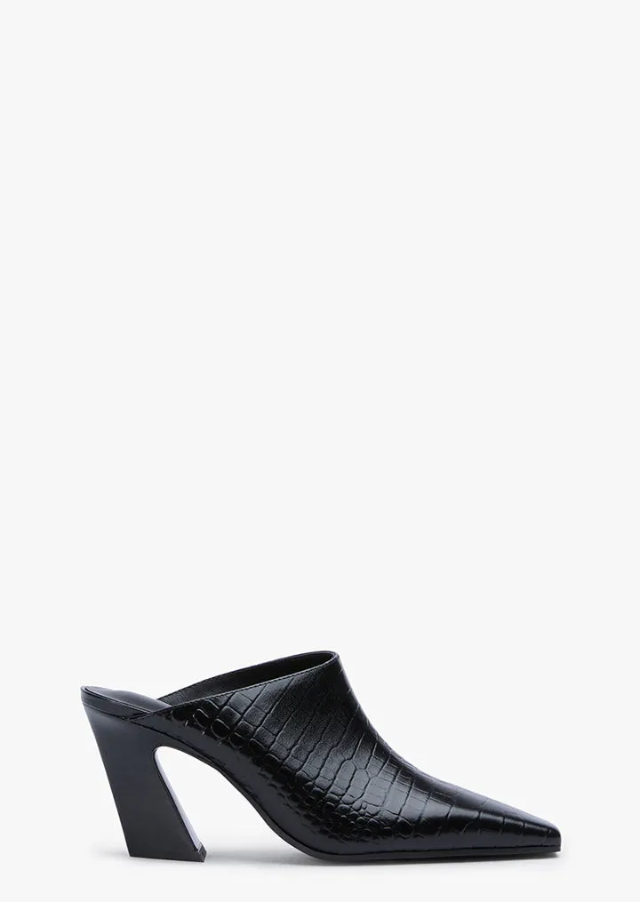 Quade Black Croc