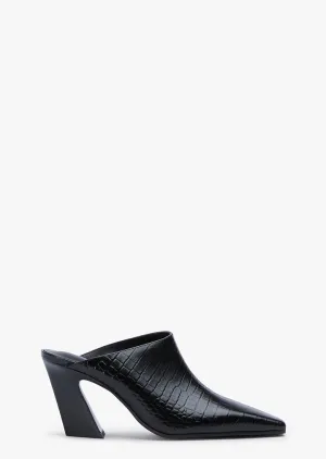 Quade Black Croc