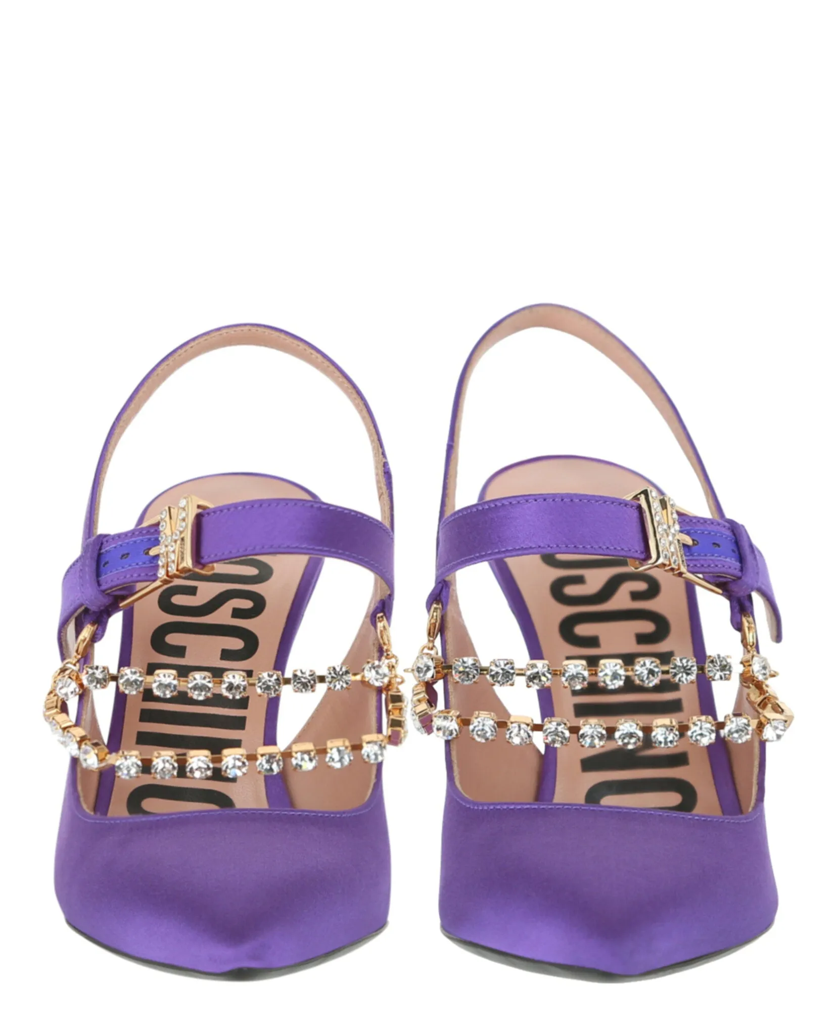 Rhinestone-Embellished Pumps