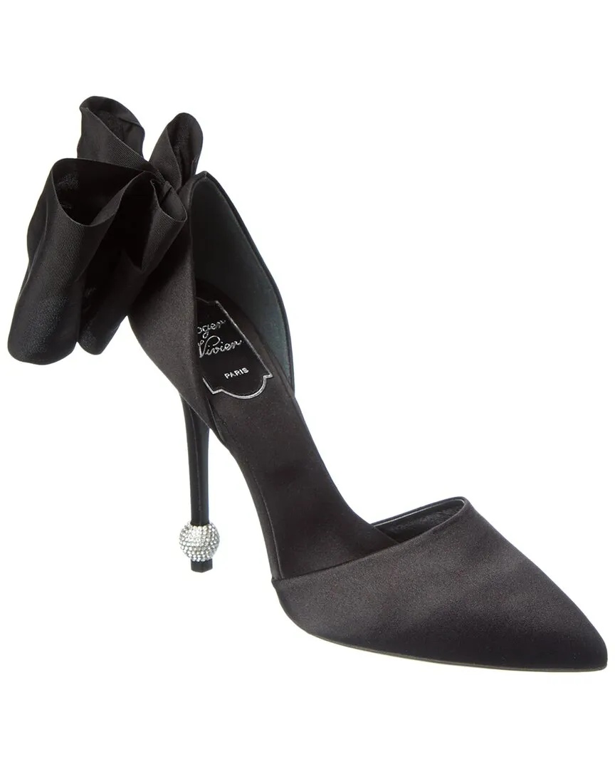 Roger Vivier D'orsay Papillon Satin Pump