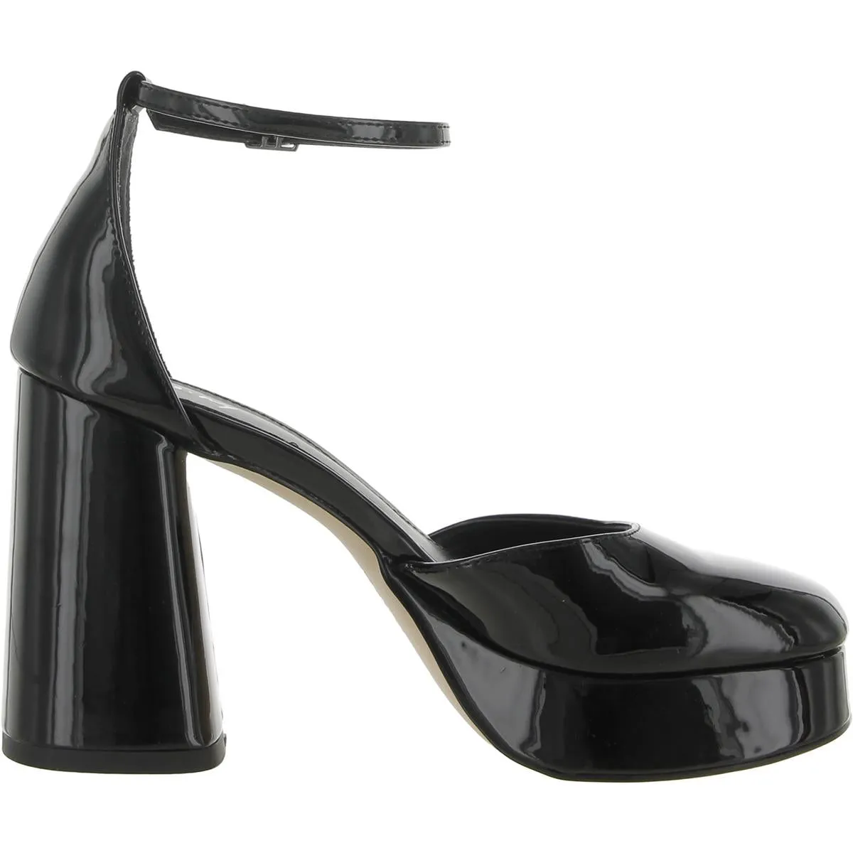 Rosa Womens Patent Ankle Strap Platform Heels