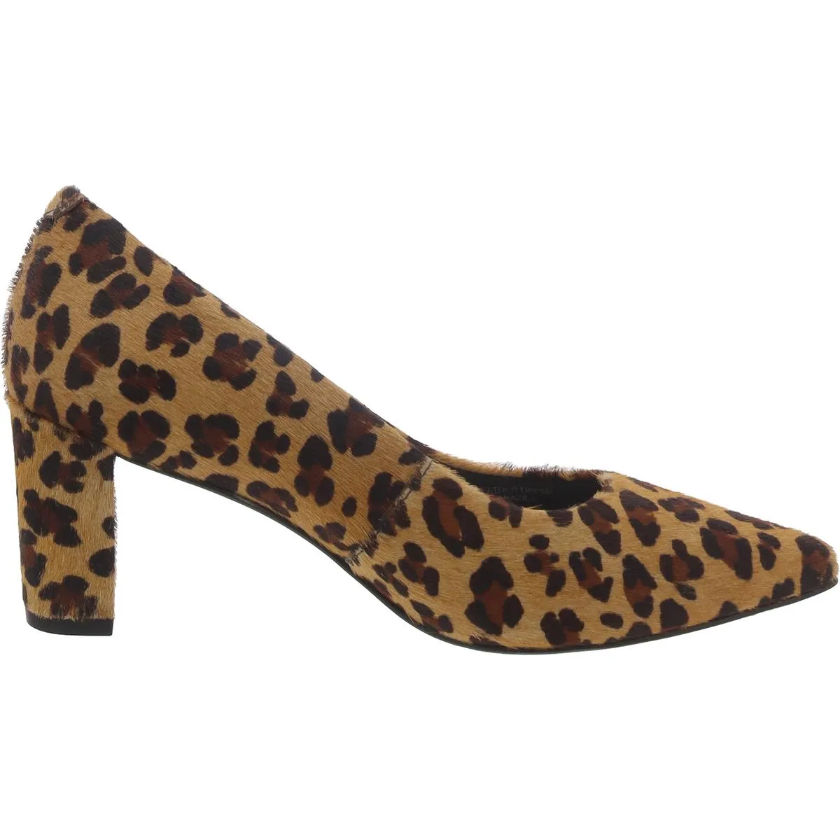 Samantha Womens Leather Slip On Evening Heels