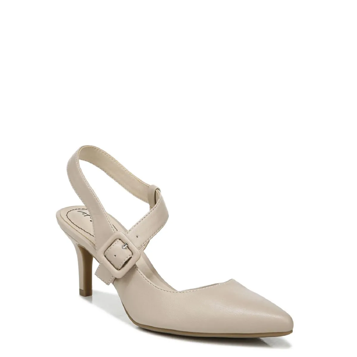 Sansa Womens Pointed Toe Ankle Strap Slingback Heels
