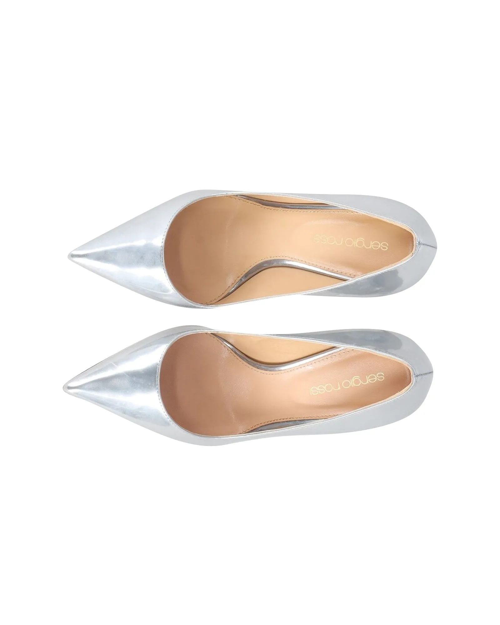 Sergio Rossi Godiva Pumps in Silver Leather