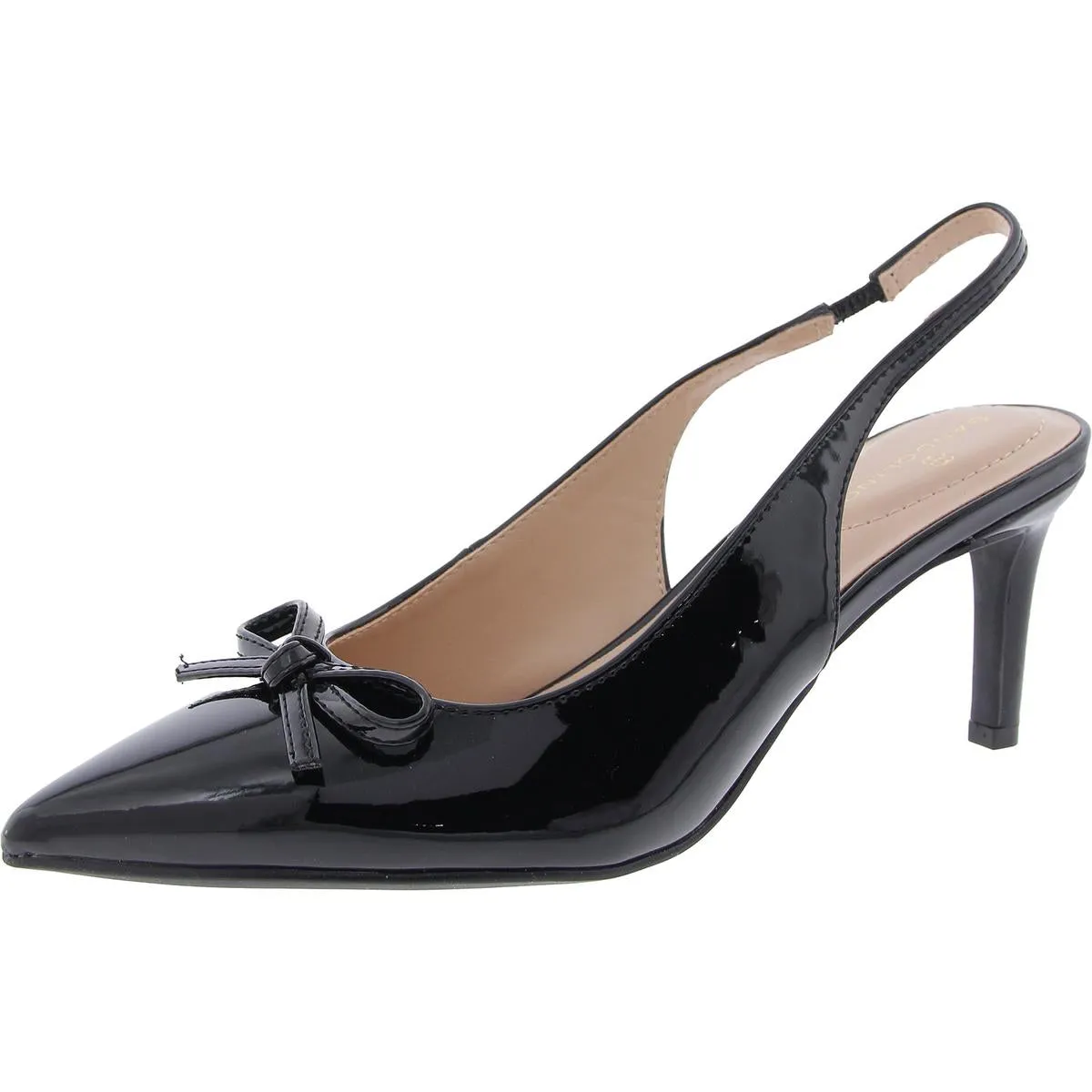 Shane 3 Womens Bow Patent Slingback Heels