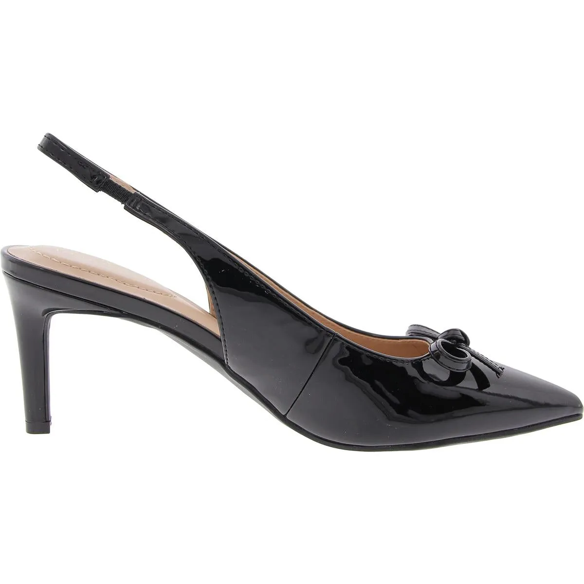 Shane 3 Womens Bow Patent Slingback Heels