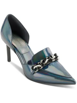 Shivani Womens Patent Embellished Pumps