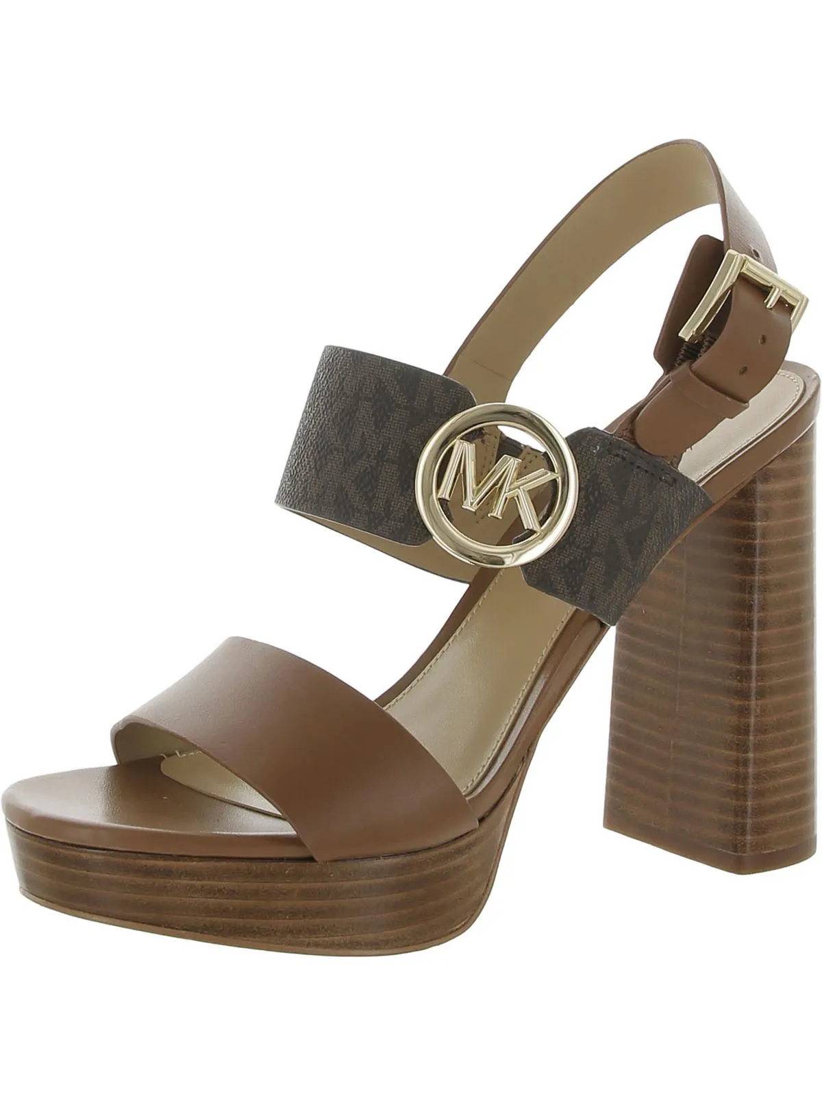 Sinead Womens Crystal Stones Peep Toe Platform Heels
