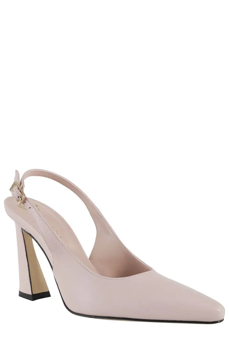 Slingback Shoes In Soft Nappa Leather