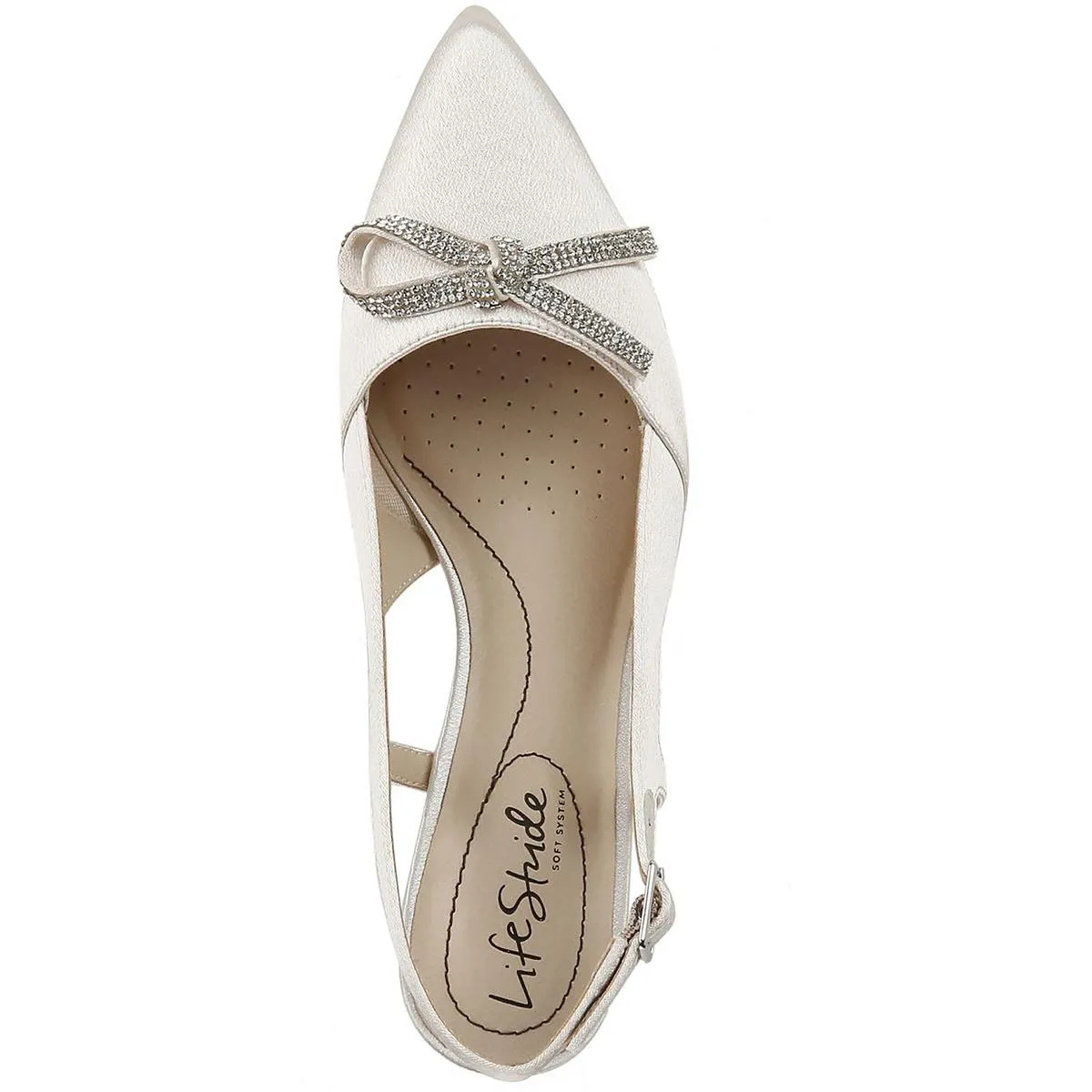 Social Scene Womens Almond Toe Ankle Strap Slingback Heels