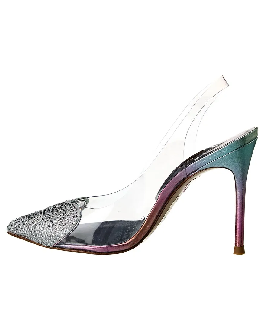 Sophia Webster Amora Vinyl & Leather Slingback Pump