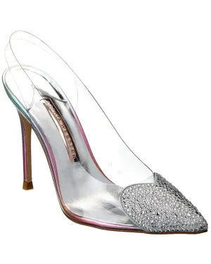 Sophia Webster Amora Vinyl & Leather Slingback Pump