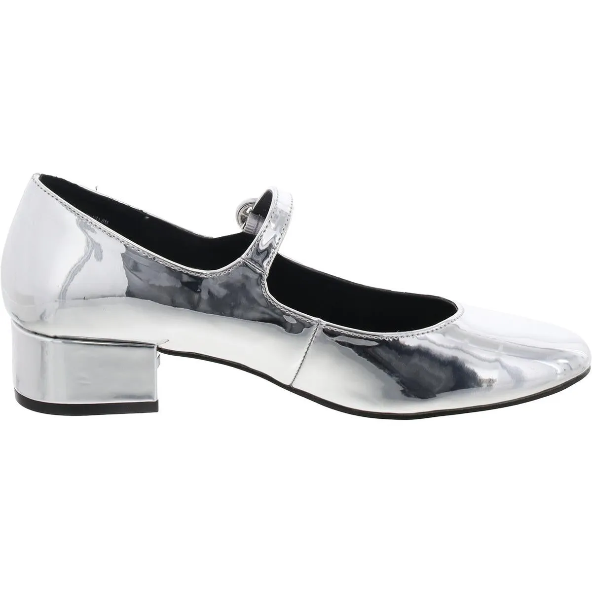 Spencir Womens Metallic Strappy Block Heels