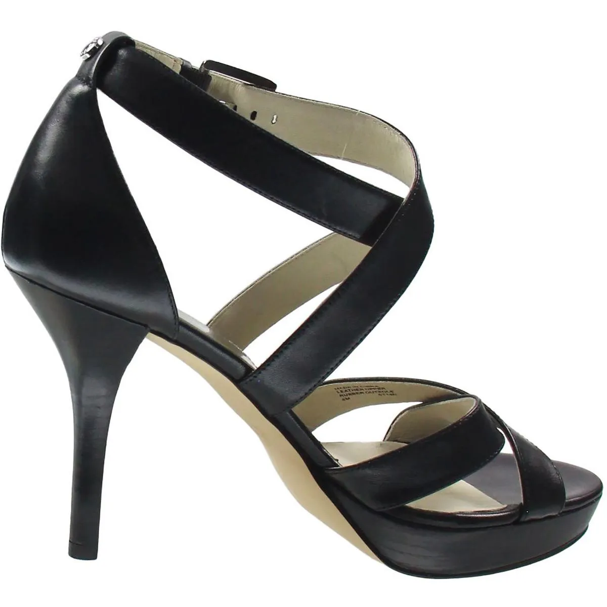 ST15D Womens Crossover Leather Ankle Strap