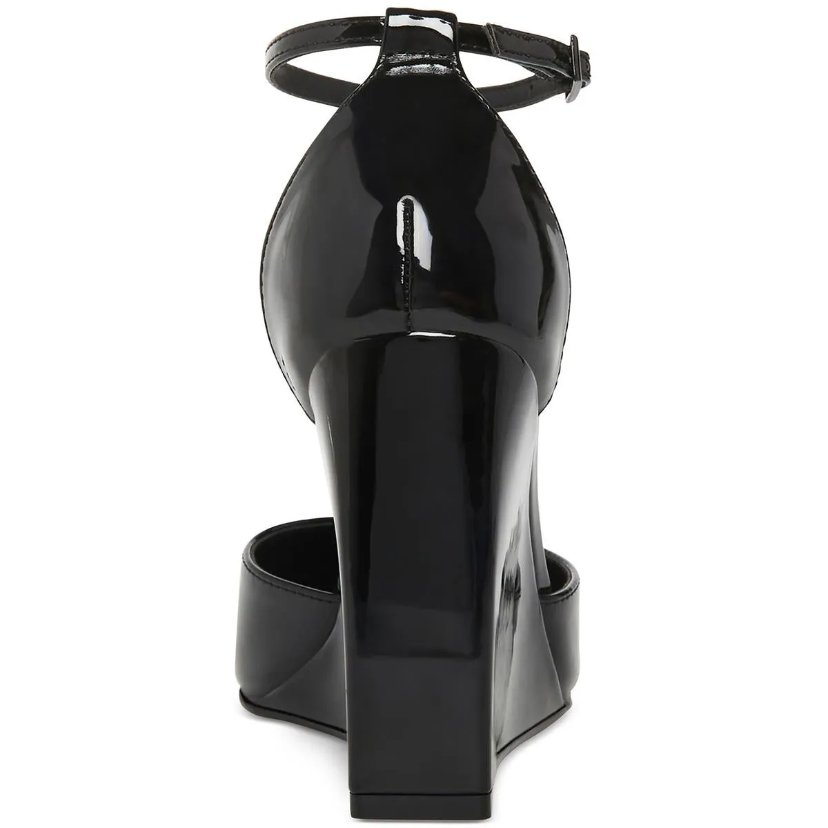 Standout Womens Patent Pointed Toe Wedge Heels