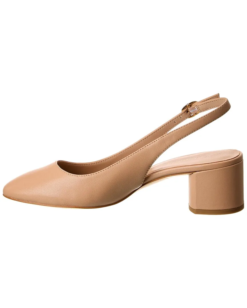 Stuart Weitzman Bridgt 50 Leather Slingback Pump