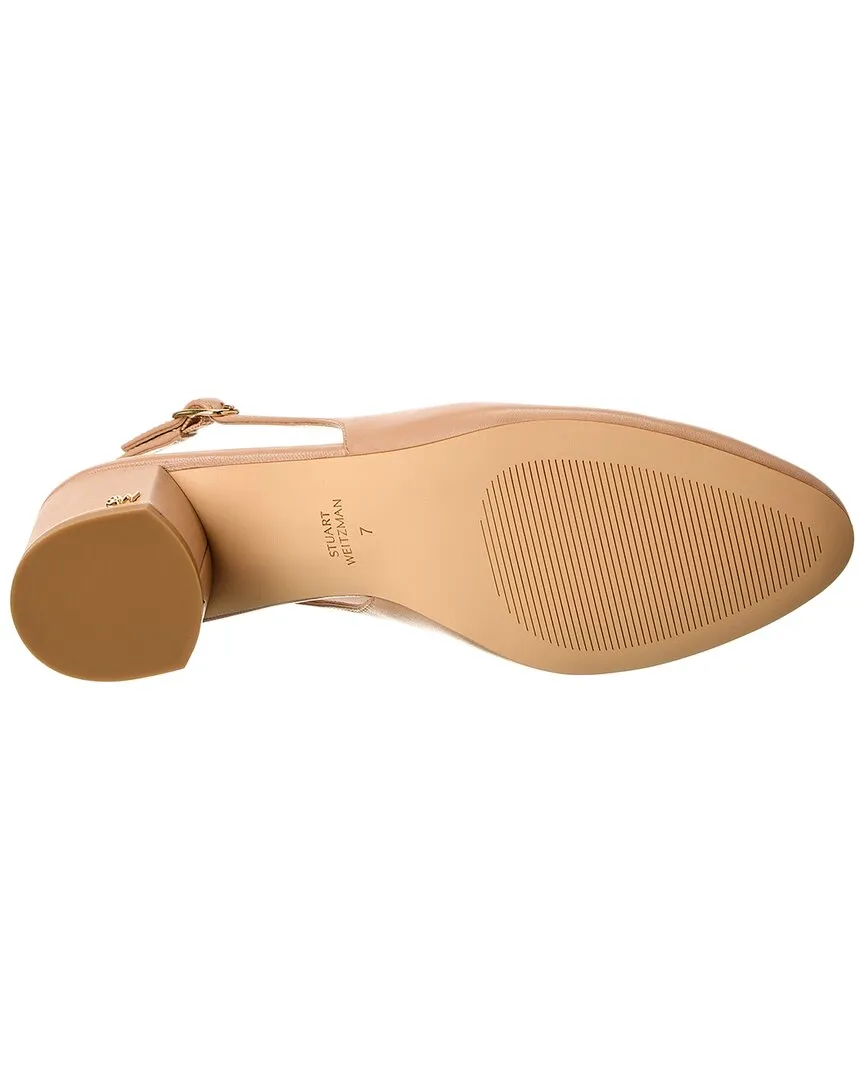 Stuart Weitzman Bridgt 50 Leather Slingback Pump