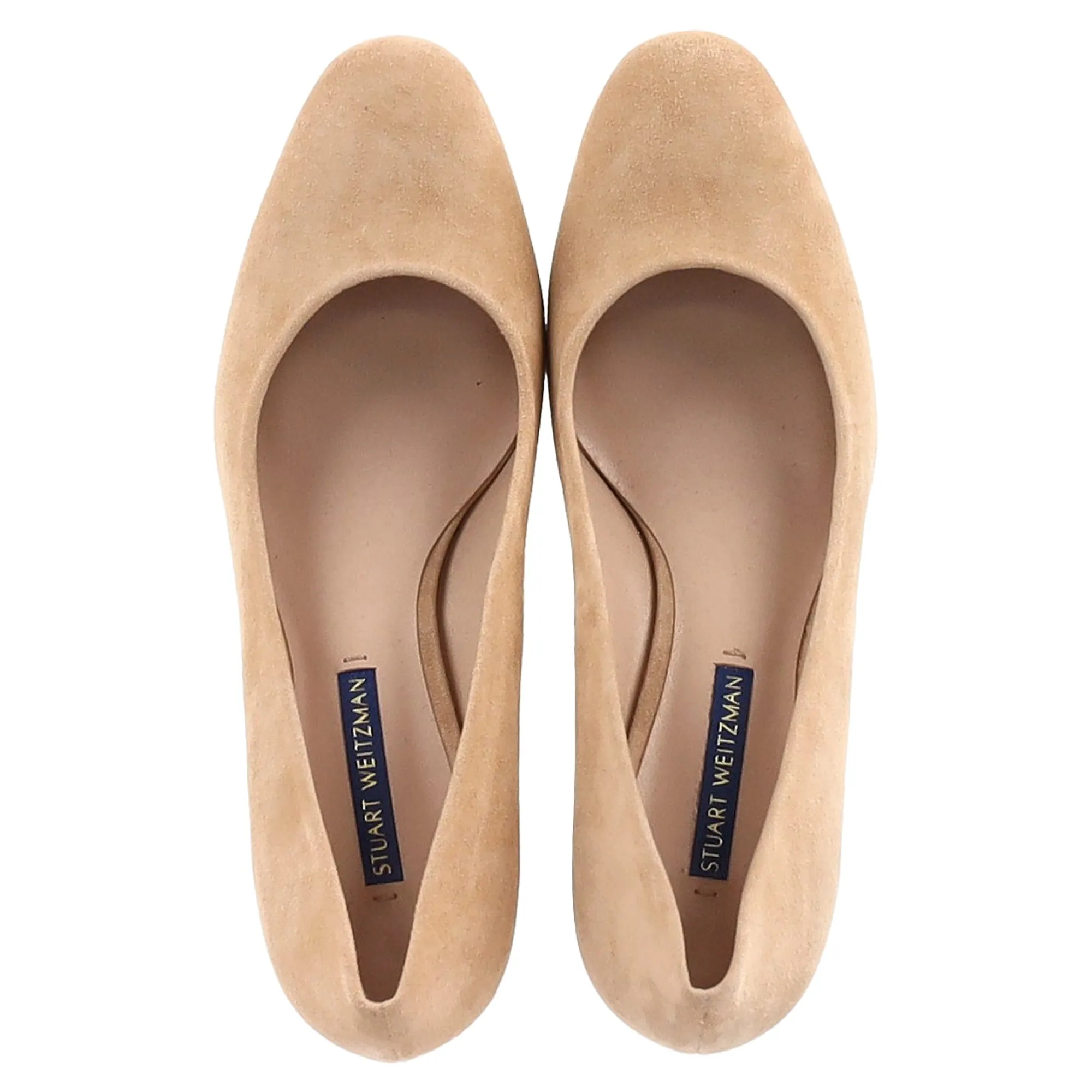 Stuart Weitzman Mary Ann 60 Pumps in Beige Suede