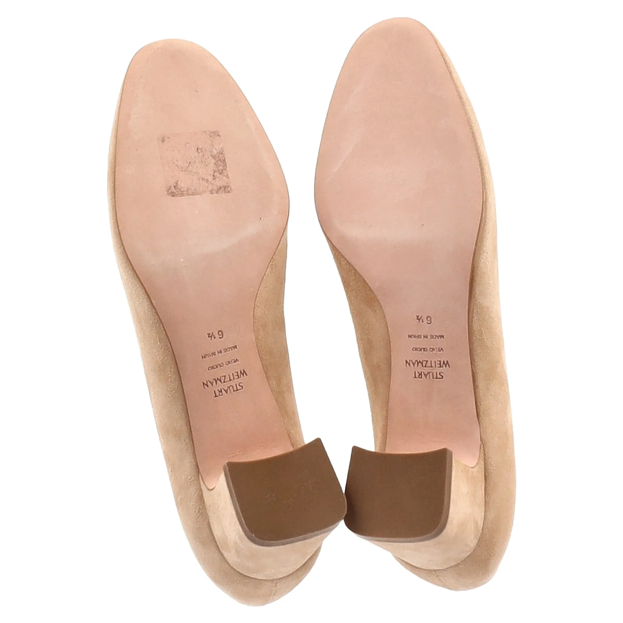 Stuart Weitzman Mary Ann 60 Pumps in Beige Suede