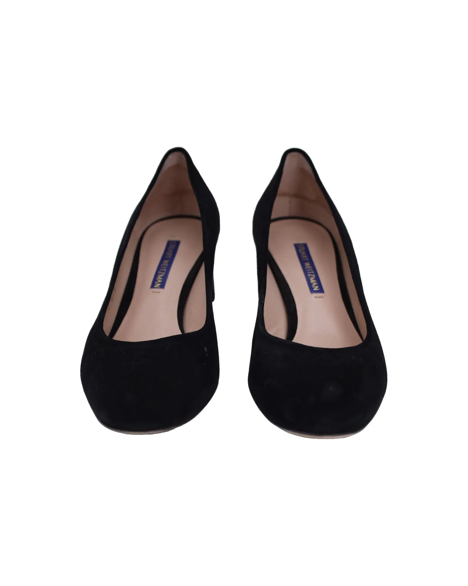 Stuart Weitzman Mary Ann 60 Pumps in Black Suede