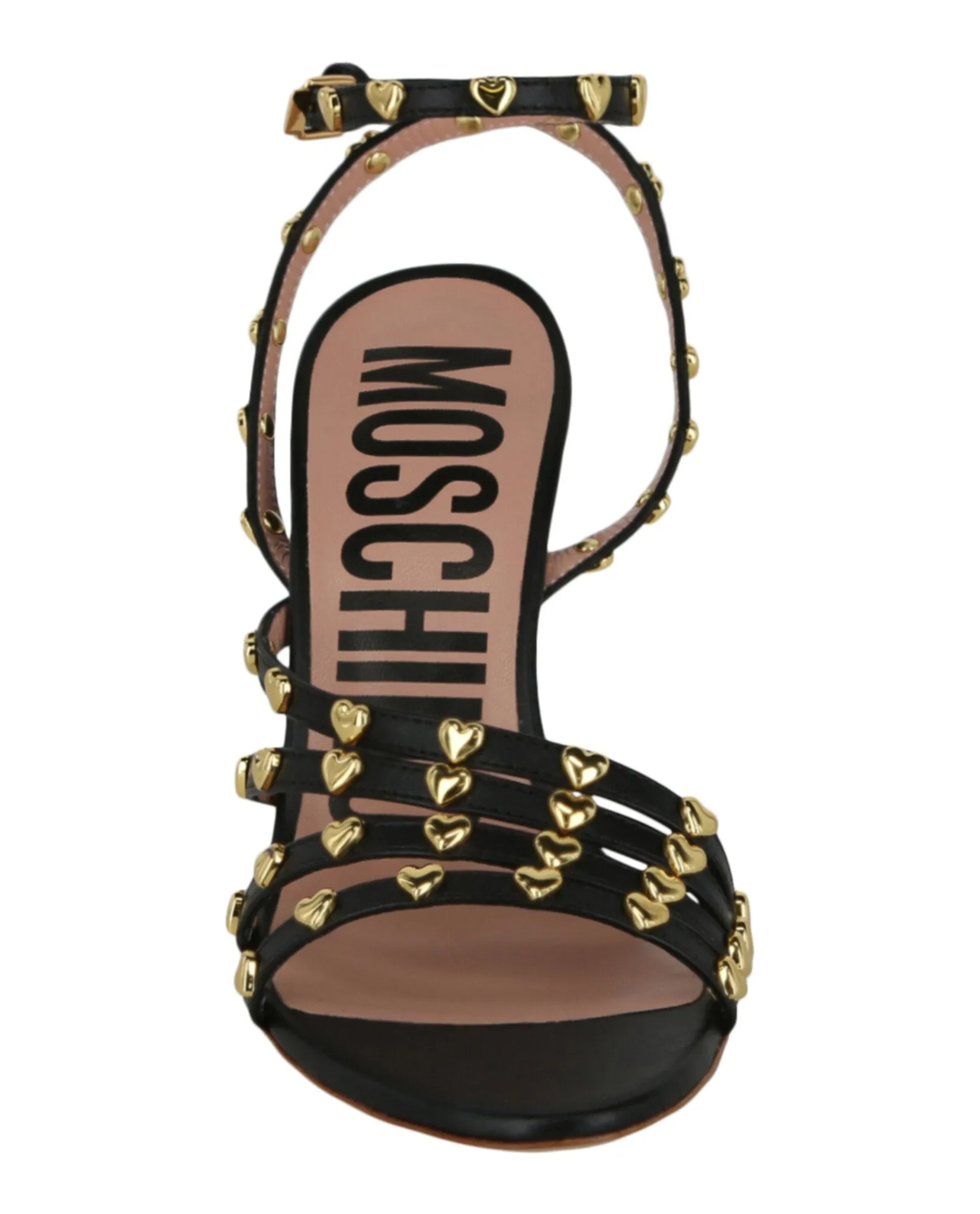 Stud-Embellished Heel Sandals