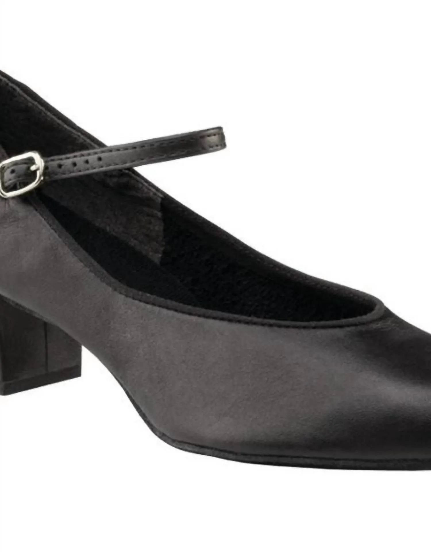 Suede Sole WomenS Jr Footlight Character Shoe In Black