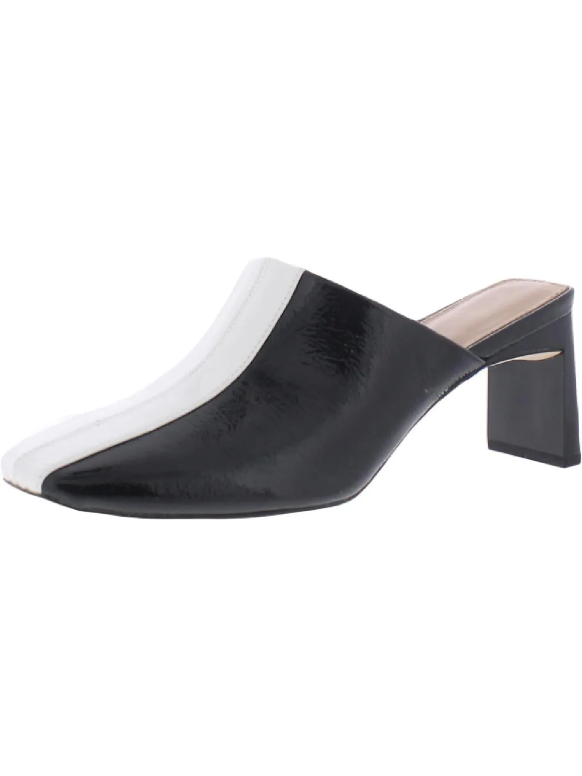 Tamera Womens Patent Leather Slip On Mules