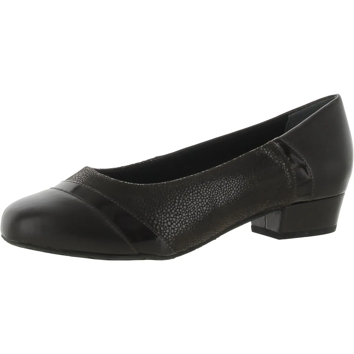 Tango Womens Leather Slip On Block Heels
