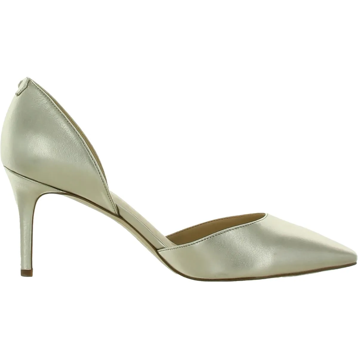 Telsa Womens Leather Pointed Toe Heels