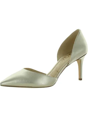 Telsa Womens Leather Pointed Toe Heels