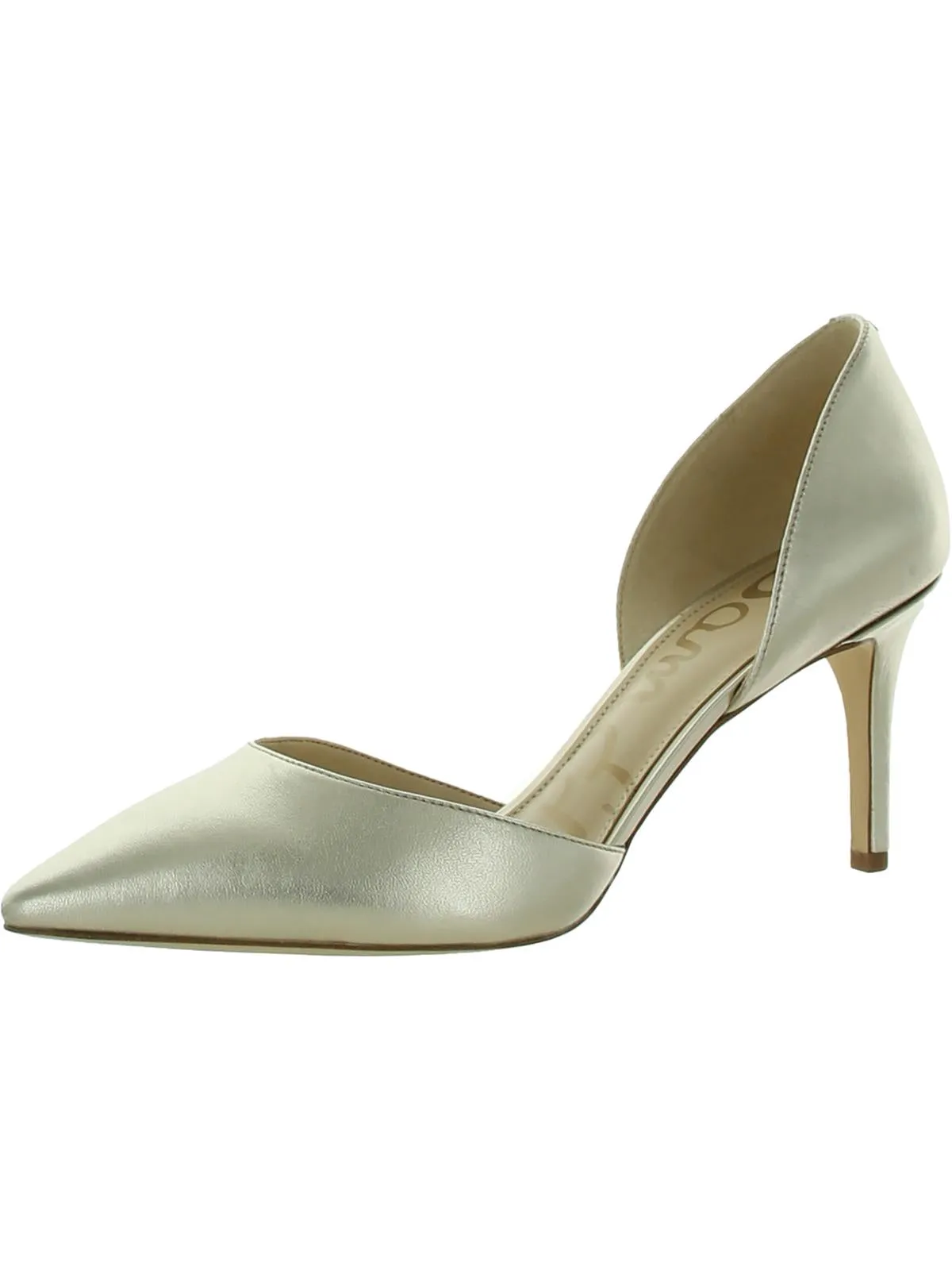 Telsa Womens Leather Pointed Toe Heels