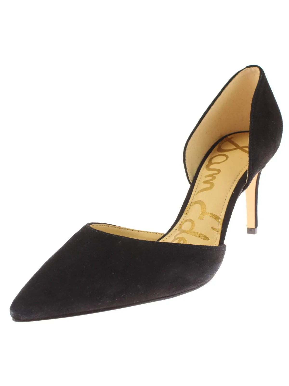Telsa Womens Leather Pointed Toe Heels