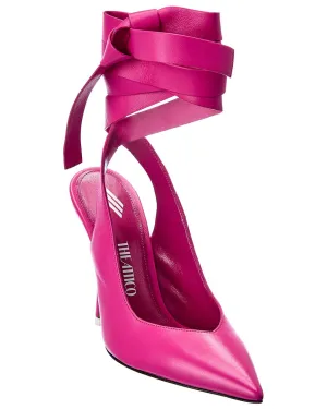 The Attico Venus Leather Slingback Pump