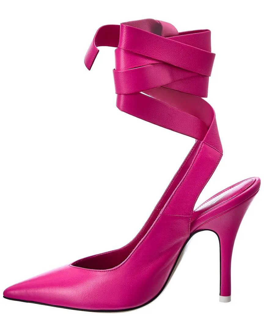 The Attico Venus Leather Slingback Pump