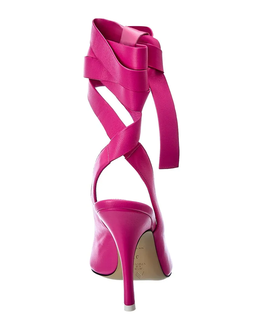 The Attico Venus Leather Slingback Pump
