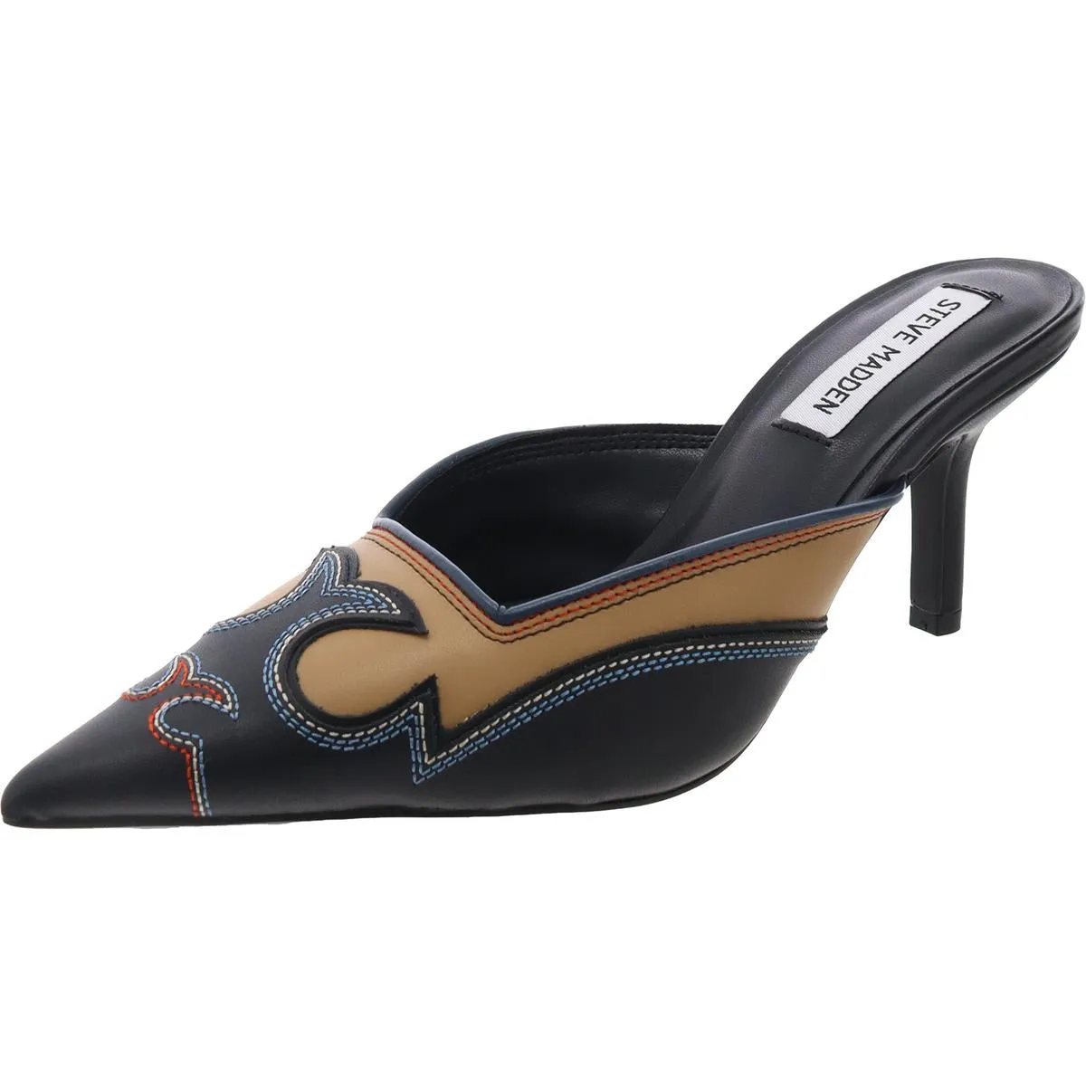 Thorin Womens Solid Leather Mules