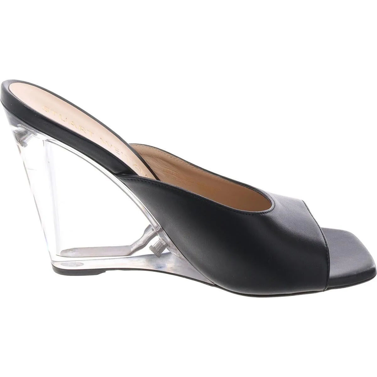 Tia Womens Solid Leather Slide