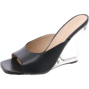 Tia Womens Solid Leather Slide