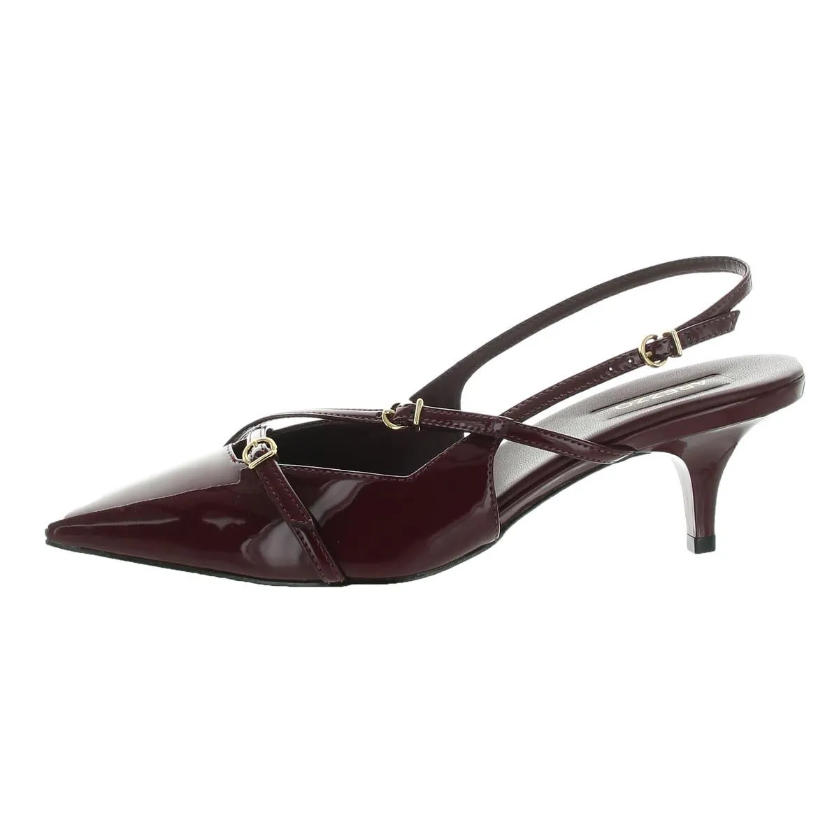 TIFFANY Womens Criss-Cross Manmade Slingback Heels