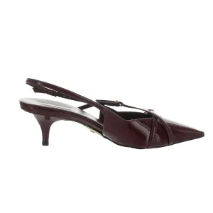 TIFFANY Womens Criss-Cross Manmade Slingback Heels