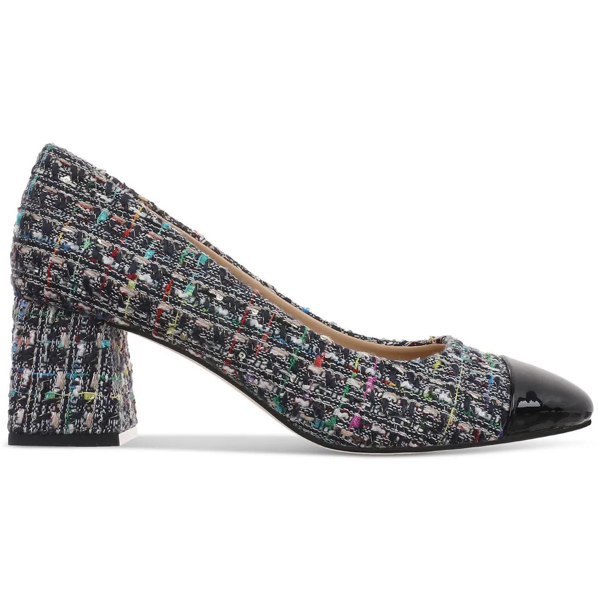 TillyF Womens Pattern Manmade Block Heels