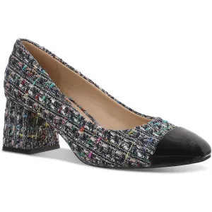 TillyF Womens Pattern Manmade Block Heels