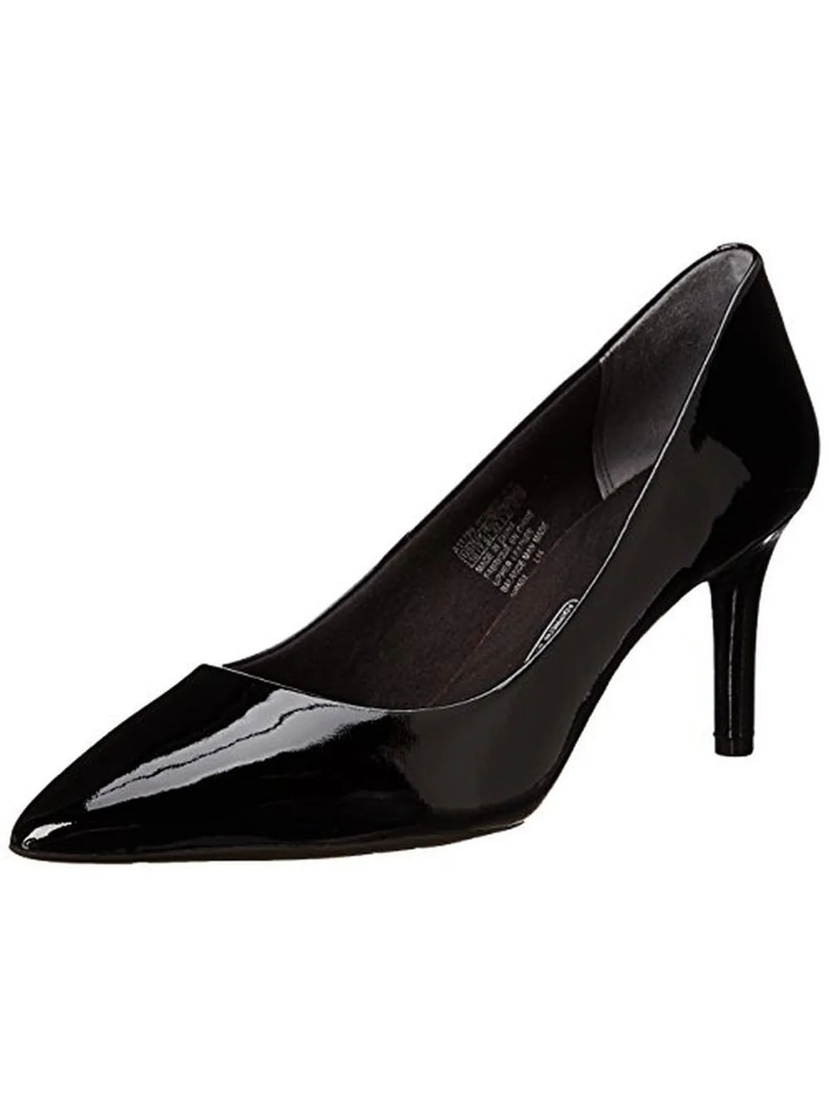 Total Motion Womens Patent Leather Pointed Toe Pumps