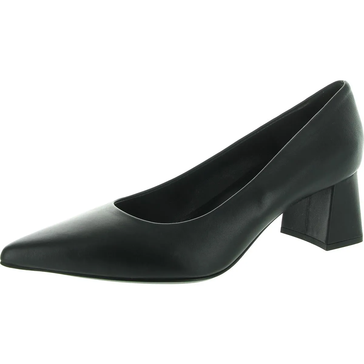 Tracy Womens Leather Block Heels
