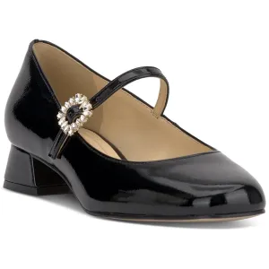 Treen Womens Adjustable Patent Mary Jane Heels