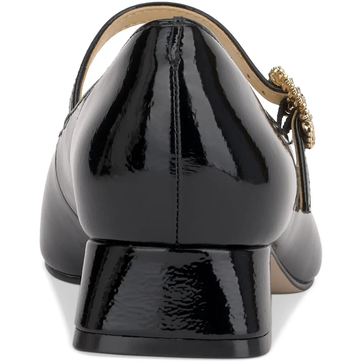 Treen Womens Adjustable Patent Mary Jane Heels